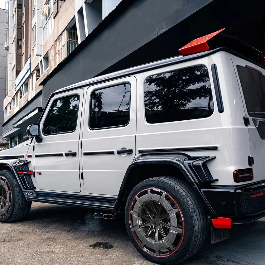 Upgrade W464 G63 Body Kit Rocket B900 Dry Carbon Fiber Fender Flares For  G63 W464 G550 Kit Carbon Car Accessories